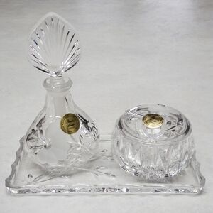 Princess House 24% Lead Crystal Vanity Set Vintage from West Germany